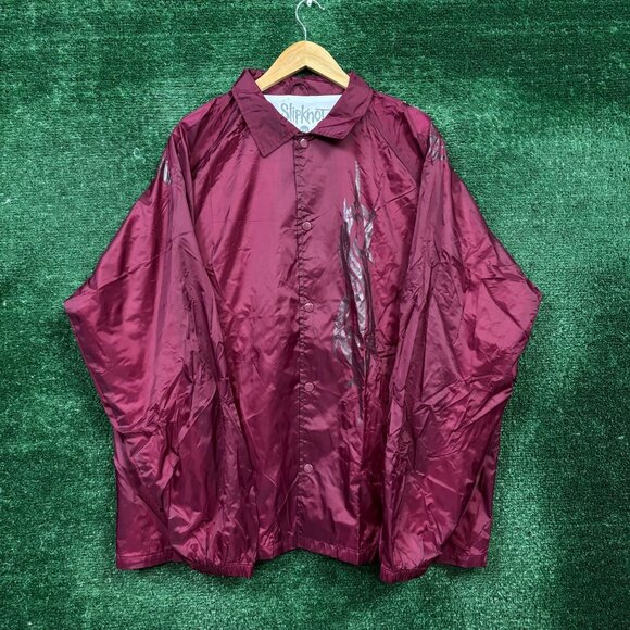 Slipknot Logo Heavy Metal Band Button Up Windbreaker Size XXL - Picture 1 of 5